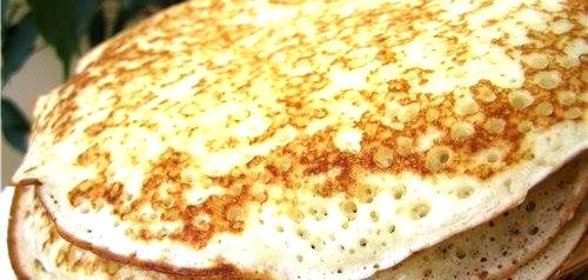 Постные блины из гречневой муки