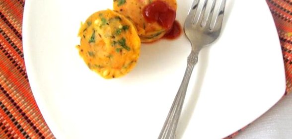 Морковные кексы с кориандром и кукурузой
