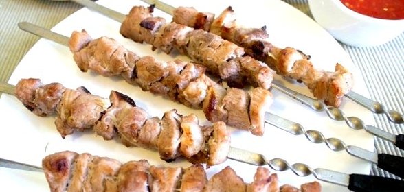 Шашлык из свинины в электрической шашлычнице