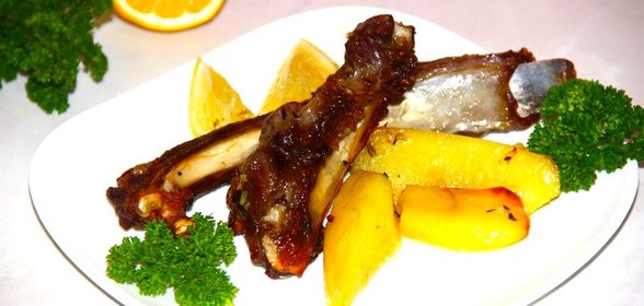 Бараньи ребрышки в духовке