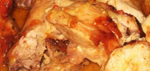 Курица с аджикой