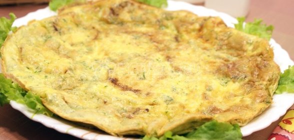 Кабачки с яйцом в духовке