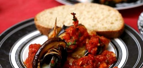 Роллатини из баклажанов с сыром