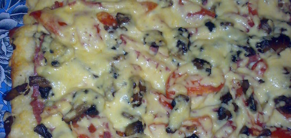 Пицца (отличное тесто для пиццы) вариант