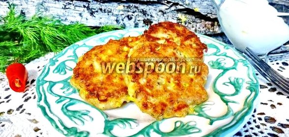 Оладьи из кабачков с грибами
