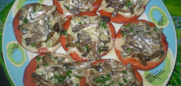 Канапе с грибочками