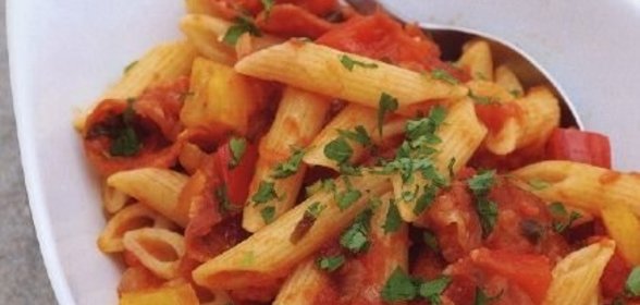 Лазанья с грибами и паприкой