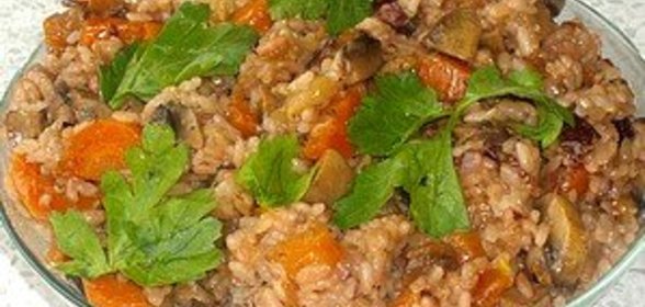 Плов с грибами (русский вариант)
