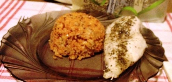Томатный рис с сыром