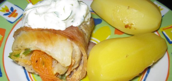 Острые рыбные рулетики