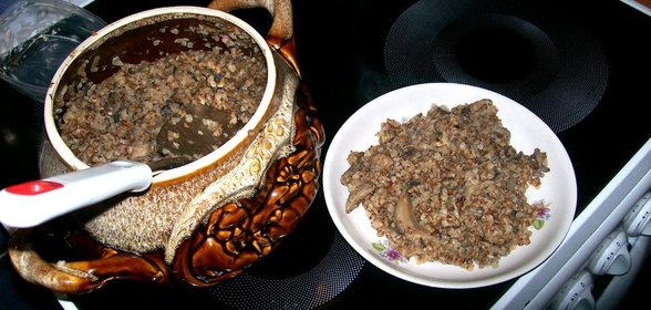 Гречневая каша с грибами