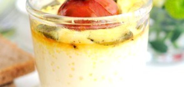 Яичница с брынзой