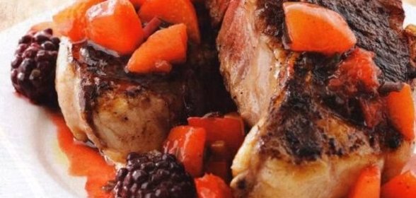 Бараньи котлеты с фруктовым чатни