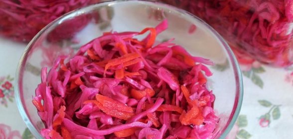 Маринованная краснокачанная капуста