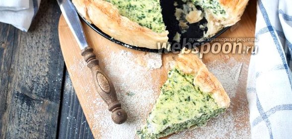 Тарт с рикоттой и шпинатом