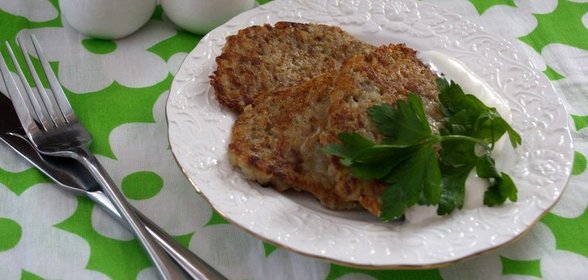 Драники с фаршем говядины