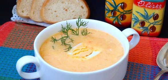 Суп-пюре с овощами и плавленым сырком