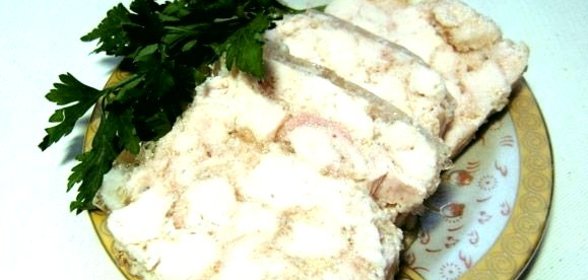 Куриный рулет в пакете