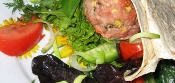 Блинчики с морковной ботвой