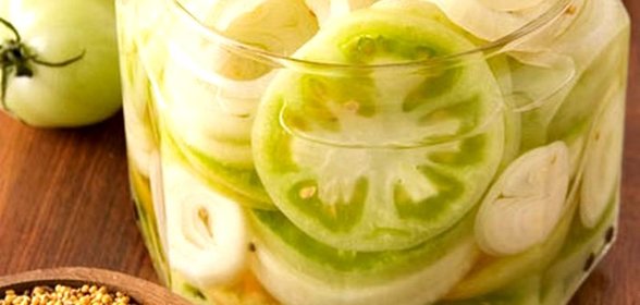 Консервированные зеленые помидоры