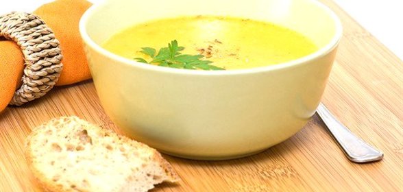 Морковный суп с тминновым маслом