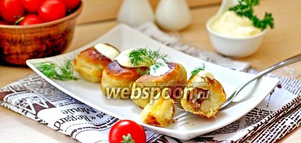 Пельмени двулепные жареные