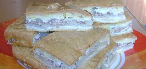 вкусный пирог с сайрой