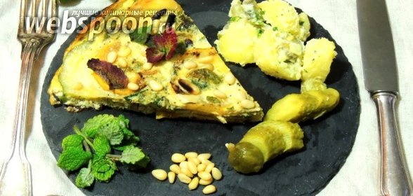 Тортилья из цукини и мяты