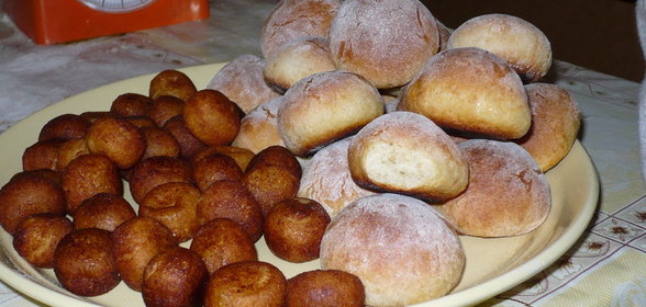 Творожные пончики (камешки)