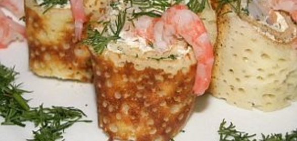 Роллы с креветками
