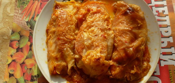 Голубцы с сосисками