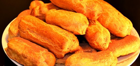 Эклеры с шоколадно-сливочным сыром