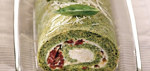 Рулет из шпината