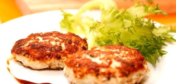 Куриные котлеты с шампиньонами