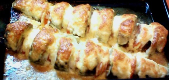 Рыба запеченная под сырной корочкой