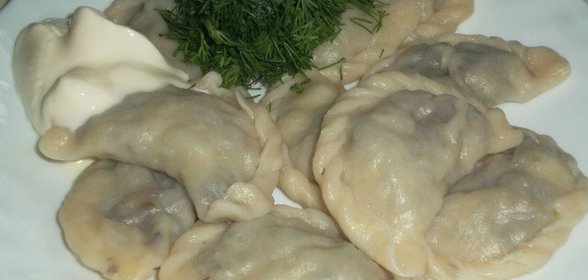 Вареники с шампиньонами