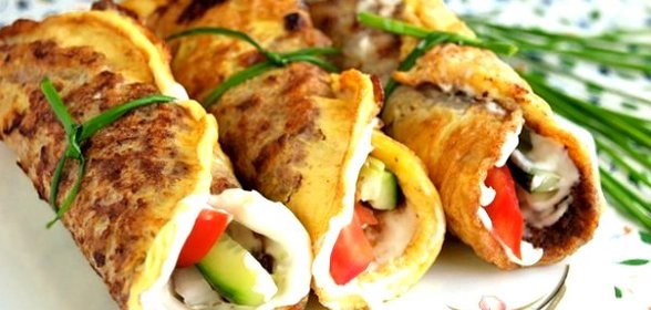 Бризоль с овощами
