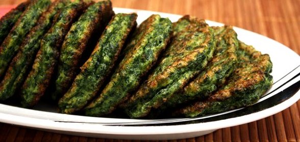 Оладушки с брокколи и сыром