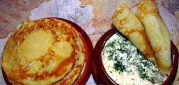 Мачанка с блинами