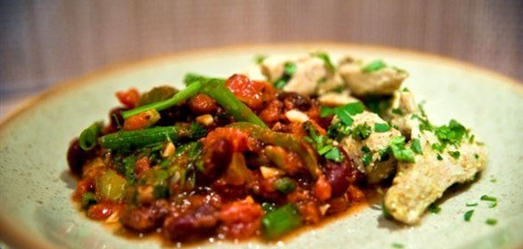 Томатное лобио на скорую руку