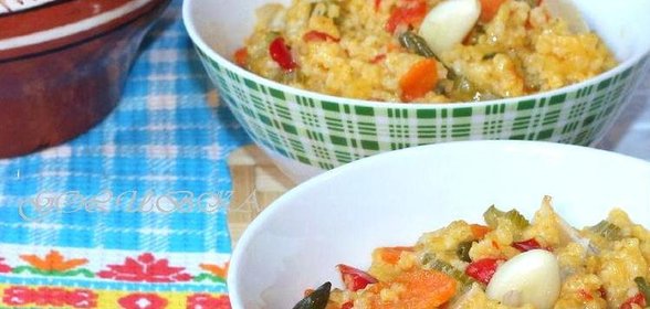 Пшенная каша с овощами