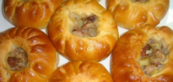 Пирожки с картошкой и мясом