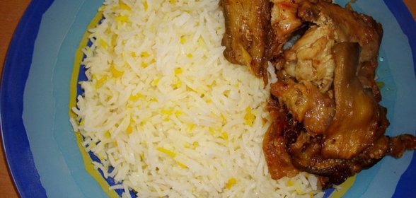 Плов с баклажанами