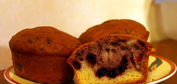 Маффины с черникой