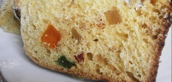 Кулич с кешью и цукатами