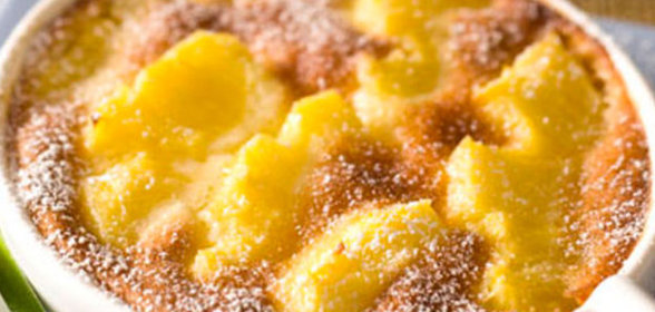 Клафути с ананасом и ванилью