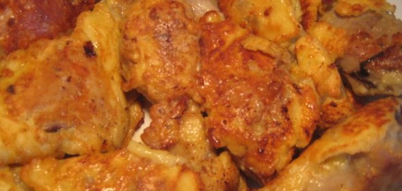 Куриные голени в сырном кляре (вариант)