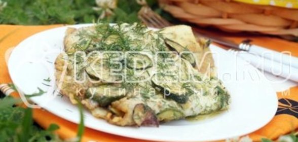 Жареные кабачки с яйцом