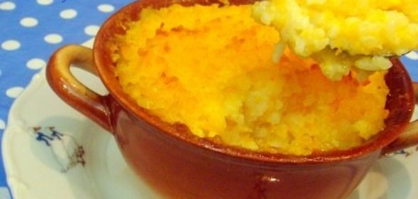 Запеканка из рисовой каши с тыквой