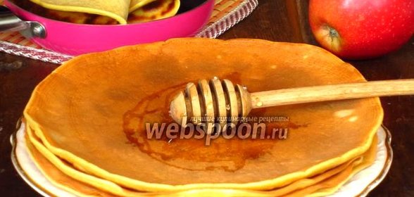 Блинчики на яблочном соке